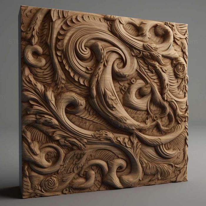 Patterns and decorations (Rift 4, PATTERN_604) 3D models for cnc